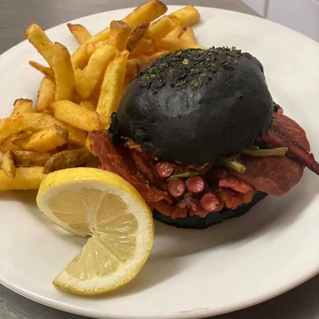 Burger au poulpe