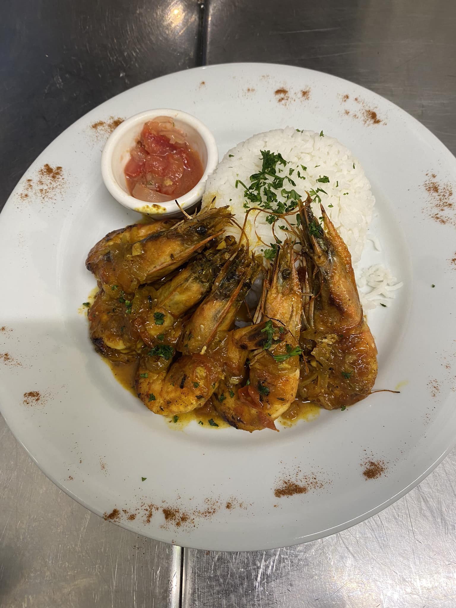 Cari de gambas réunionnais